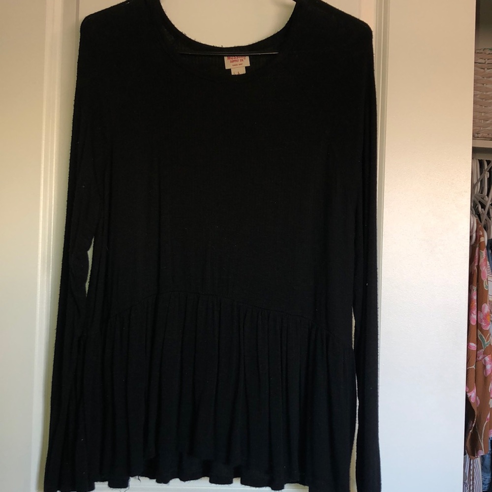Long sleeve baby doll shirt